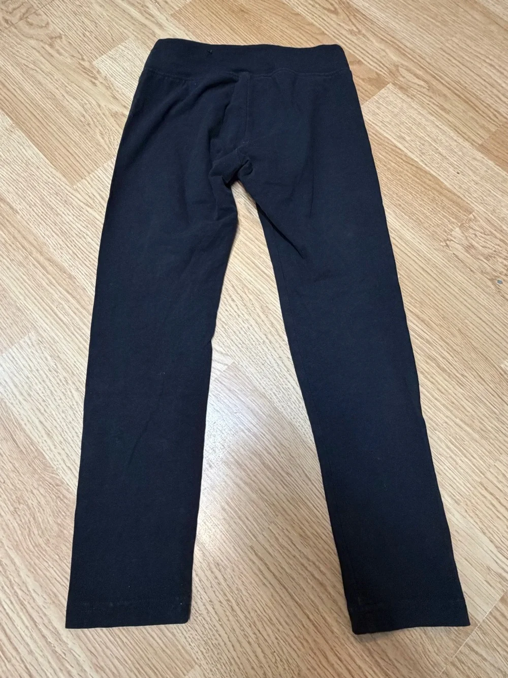 Justice Girls Black Rhinestone Leggings Size 10 Stretch Cotton Pull On Sparkle